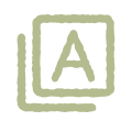 Type specimen icon
